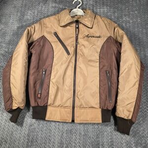 Vintage HondaLine Aspencade Motorcycle Jacket Women's Large Brown Lined USA Made
